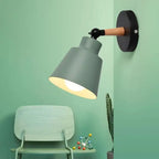 Nordic Solid Wood Wall Lamp - Vibrant & Modern