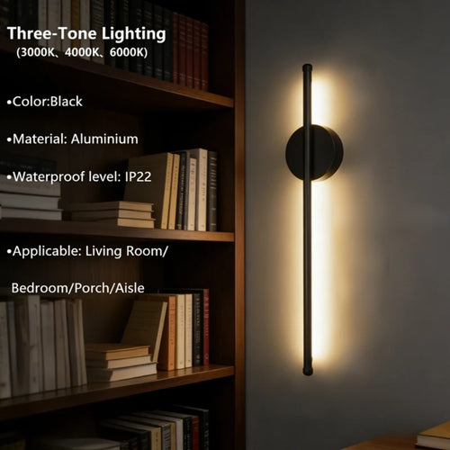 Minimalist Magnetic Wall Lamp – Cordless, Rechargeable