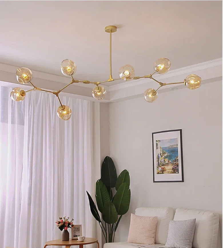 Nordic Molecular Glass Chandelier