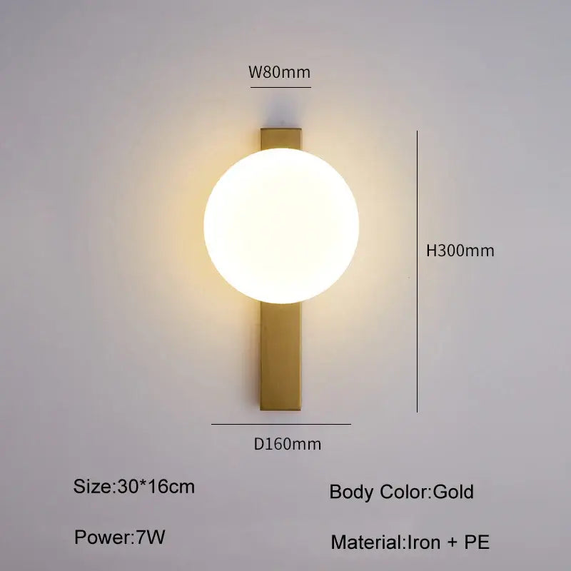 Wall Light Fixtures, Wall Light Fixtures, Wall Light Fixtures, Decorative Lighting Fixture With Milk White Glass Sphere