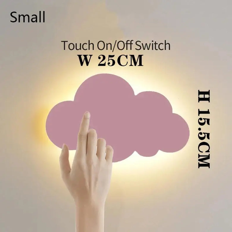 Cloud Wall Light with Pull Cord - Battery powered