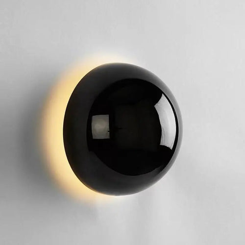 Circular Metal Wall Light with Ambient Halo Effect