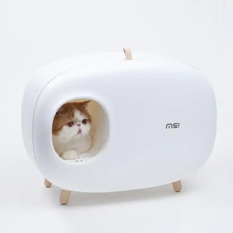 Luxury Semi-Closed Cat Litter Box
