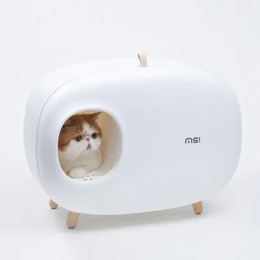 Luxury Semi-Closed Cat Litter Box