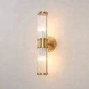 Unique Collection of Art Deco Sconces featuring elegant gold and crystal design, perfect for modern bathrooms and interiors.