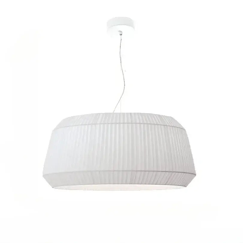 Nordic Pleated Fabric Pendant Light – Soft Minimalist Ceiling Lamp in white fabric shade, perfect for modern interiors.