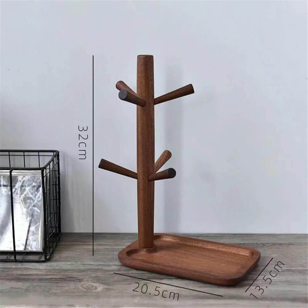 Kitchen Organizers, Kitchen Organizers, Kitchen Organizers, Sturdy Wooden Mug Hanging Display Rack: Mugs Tree in various shapes + colours