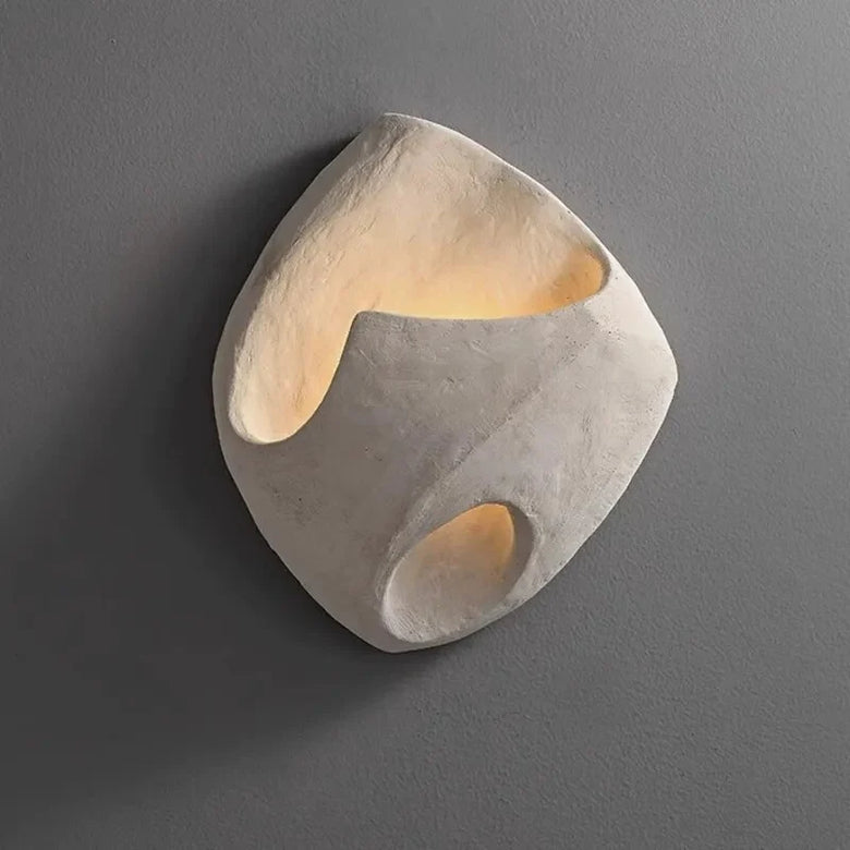 Organic Zen Stone LED Wall Light for Warm Ambient Glow
