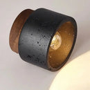 Black Travertine Ceiling Lamp featuring modern design and natural stone, perfect for stylish home decor.