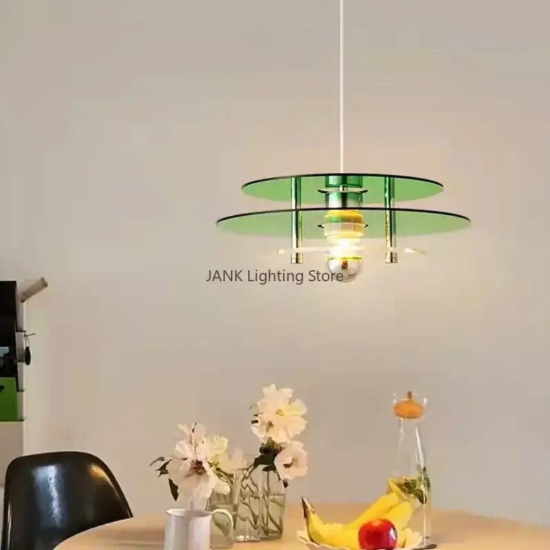 Space Age Acrylic Pendant Light - Vibrant & Colorful