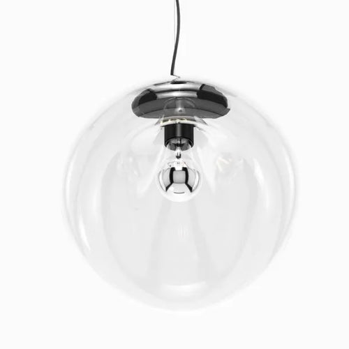 Modern Sculptural Glass Pendant Light with Organic Form