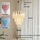 Vintage Drop Glass Chandelier with LED