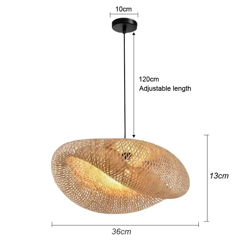 Eco-Friendly Rattan Pendant Lamp - Unique Design