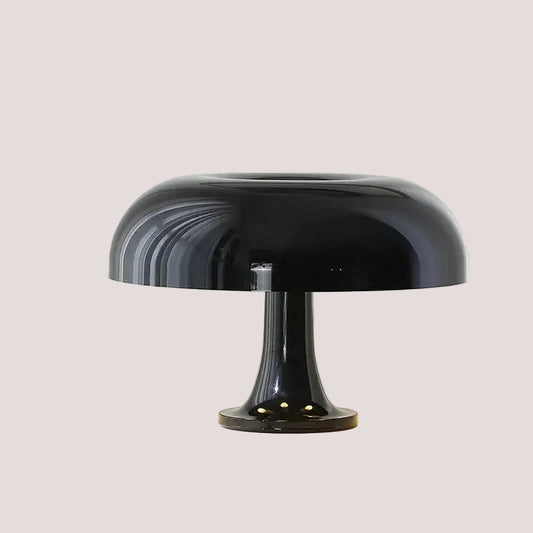 Italian 60s Lamp - Modern minimalist LED mushroom table lamp for hotel bedroom and living room decor