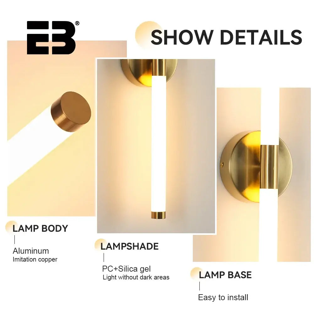 Bold & Modern Vanity Wall Light - Cool or Warm LED