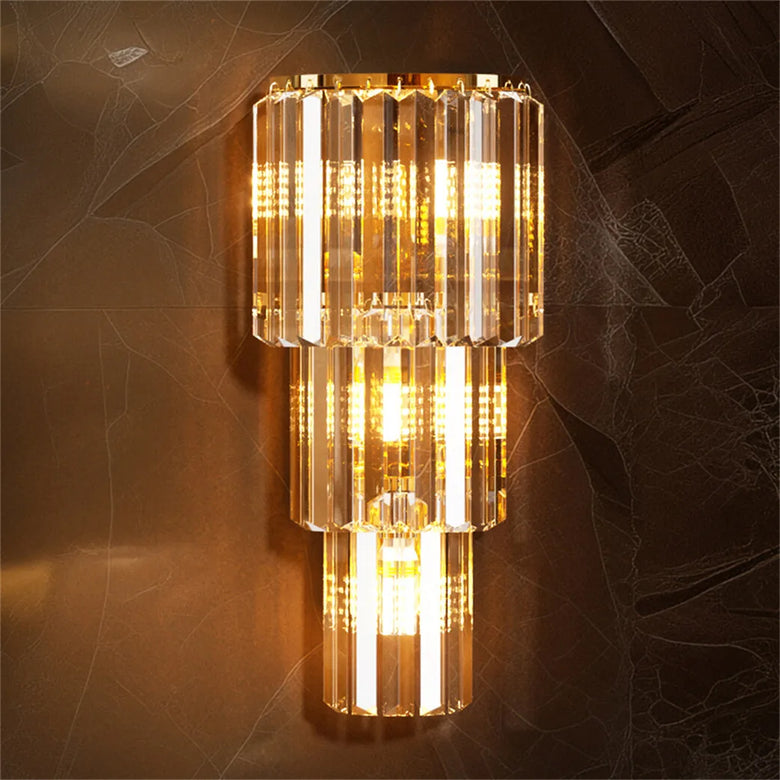 Luxurious Art-Deco Crystal Wall Light | 2 Styles