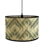 African Geometric Lamp Shade - Bamboo Drum