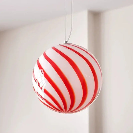 Candy Pendant Lamp – Swirl Glass Chandelier for Hospitality & Art Spaces