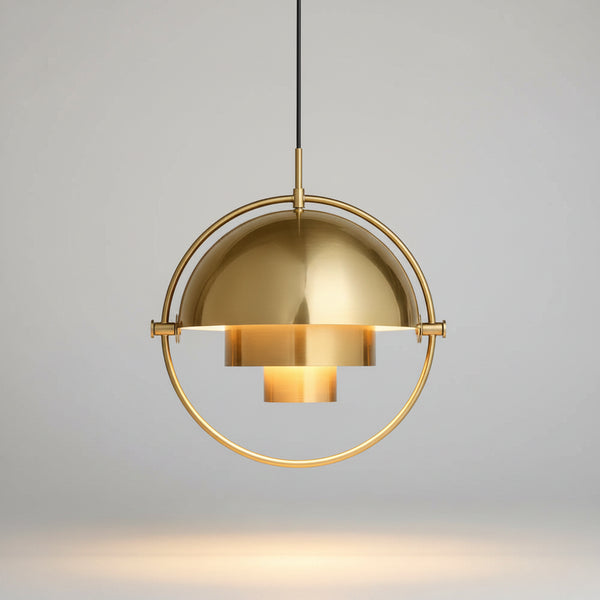 Hero Gold pendant light on a white background
