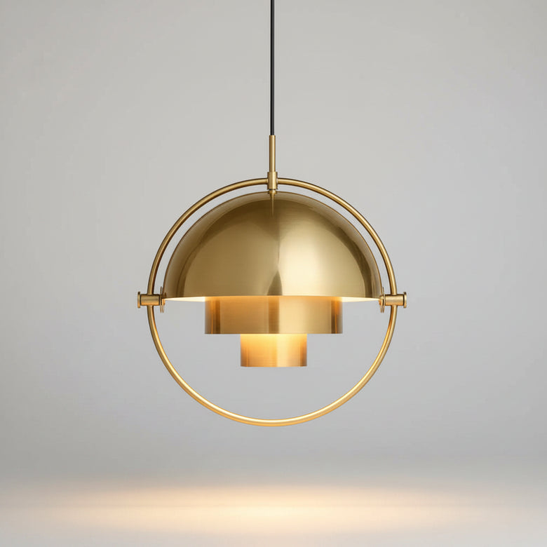 Hero Gold pendant light on a white background