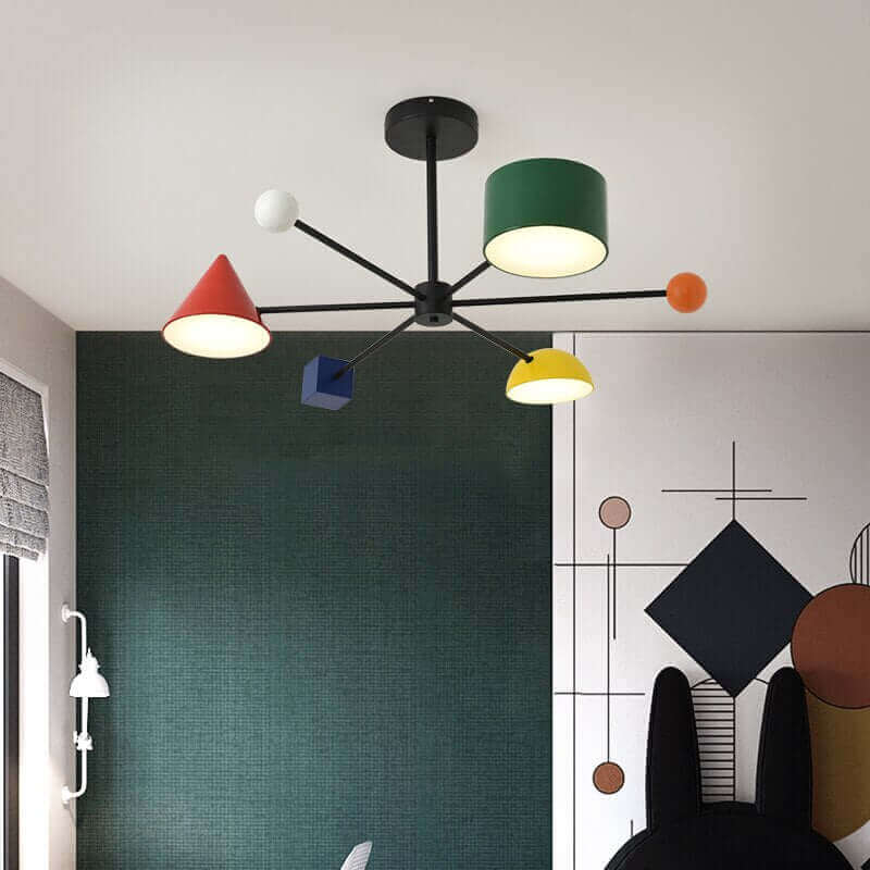 Ceiling Light Fixtures, Ceiling Light Fixtures, Ceiling Light Fixtures, Magnificent Mid-Century Modern Colourful Ceiling Lamp