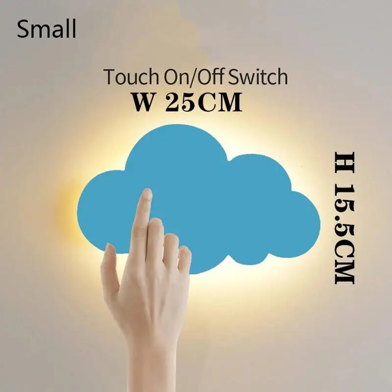 Cloud Wall Light with Pull Cord - Battery powered