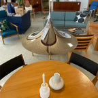 Scandi 70s Danish Pendant Lamp – Minimalist Metal Chandelier