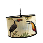 Eco-friendly Bamboo Lampshade with Exotic Prints