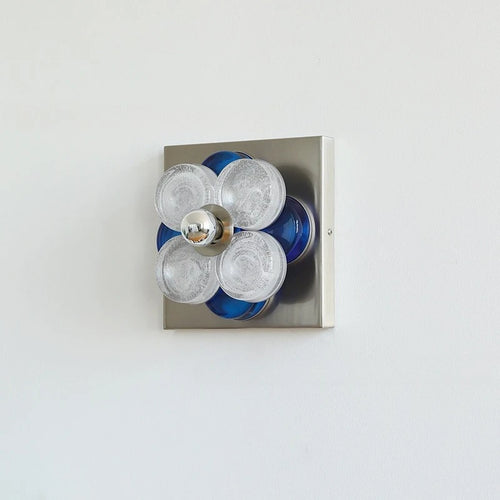 Retro Flower Metal Wall Light with LED Bulbs