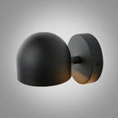 Semi-Sphere Switch or Plug Wall Lights in elegant black finish showcasing modern semi-sphere design.