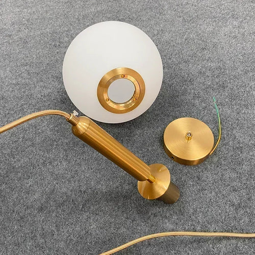Mid-Century Modern Glass Ball Pendant Light