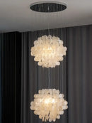70s Retro Shell Multi-String Light Pendant showcasing elegant shell design and versatile lighting options.
