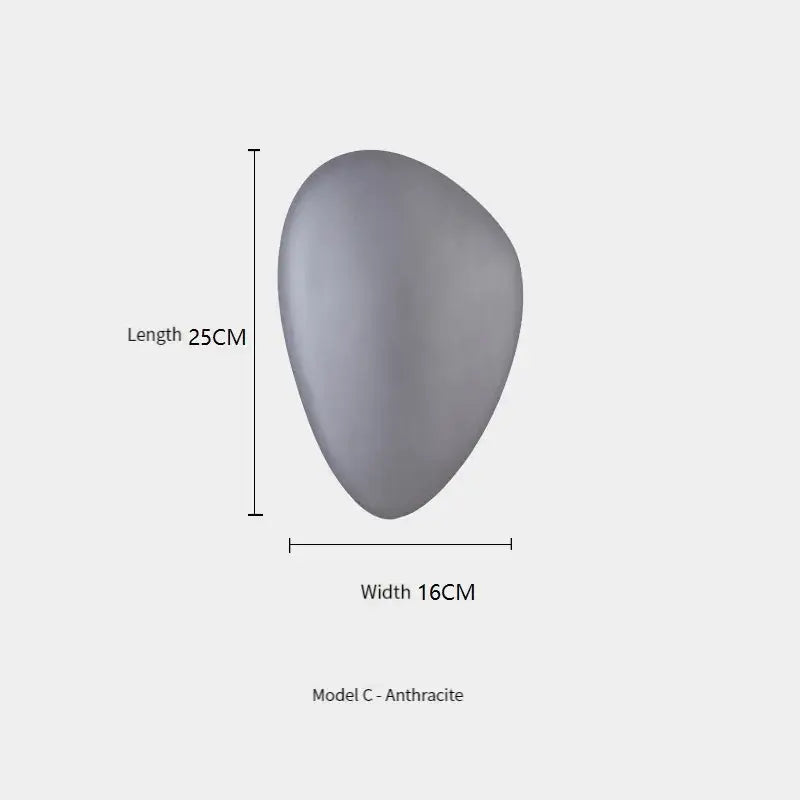 Frosted Glass Pebble Wall Lamp - Nordic Style