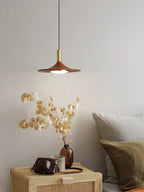 Walnut Mid Century Chandelier - LED Luxury