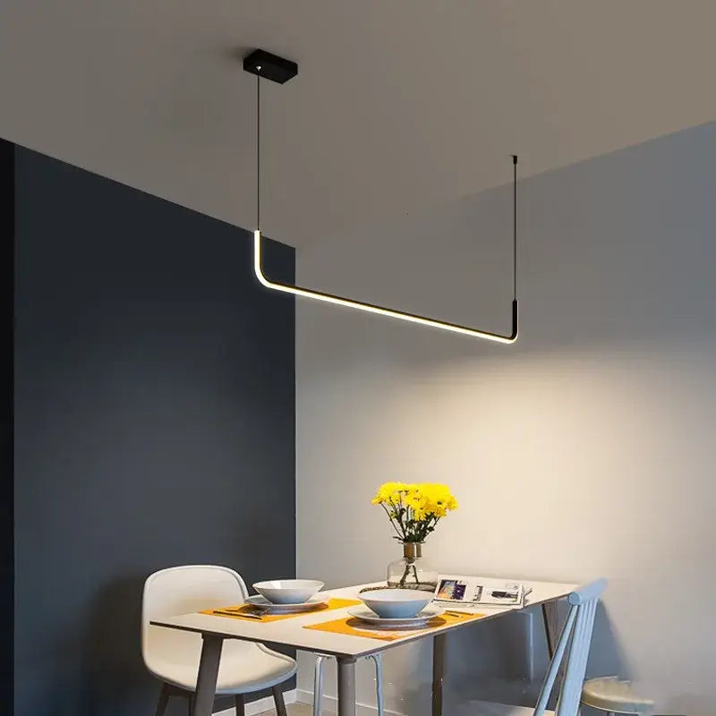 Modern Minimalist Kitchen Lighting - Black & Gold