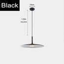 Sleek, Modern Led Pendant Lamps in black color with adjustable height, perfect for contemporary interiors.