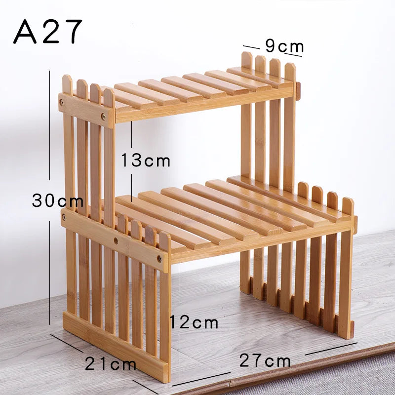 Wooden Indoor Plant Stand – Stylish Multi-Layer Flower Pot Organizer