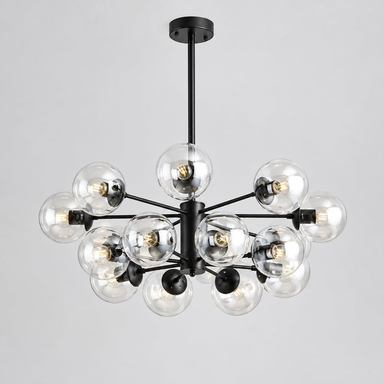 Glass Globe Sputnik Chandelier – Mid-Century Modern, 6 to 16 Lights