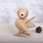 Nordic Wooden Lovebird Ornament, 7x10x12 cm