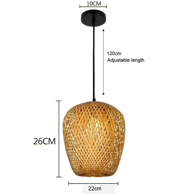 Eco-Friendly Rattan Pendant Lamp - Unique Design