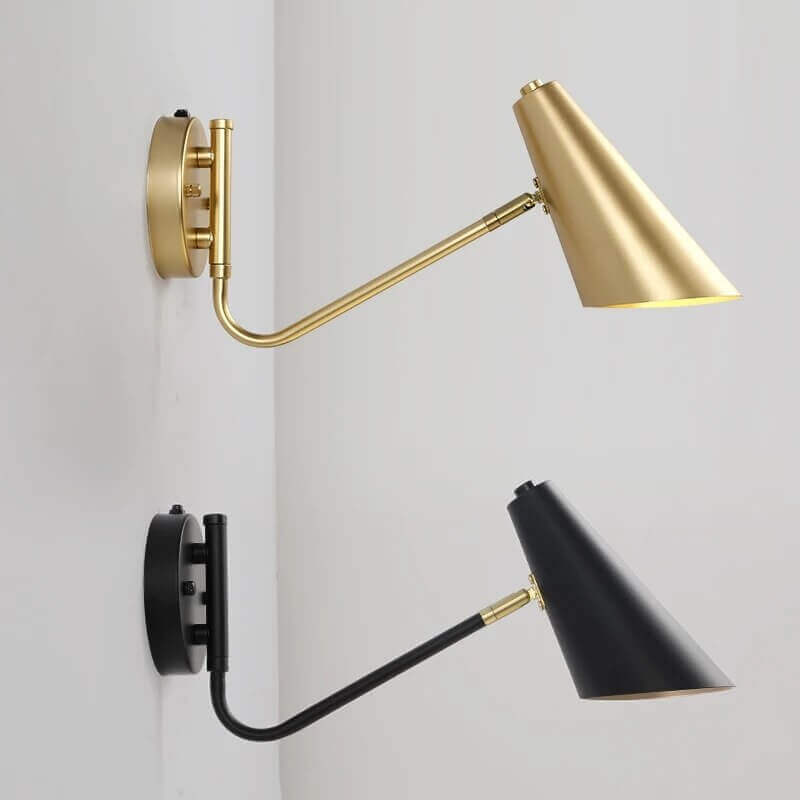 Long arm store sconce light