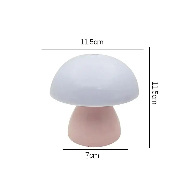 Small  Mushroom Table Lamp Cordless and Touch