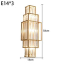 Modern Art Deco Crystal Wall Lamp – Luxurious Geometric Design with elegant gold frames and crystal-clear glass.