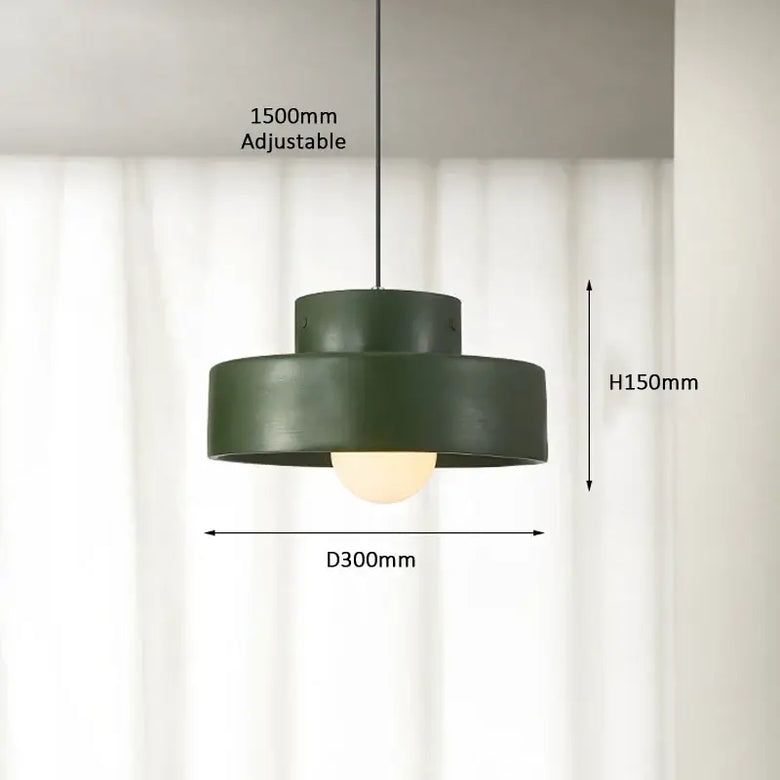 Illuminate Your Space with the Minimalist Nordic Resin Pendant Light featuring adjustable height and modern design.