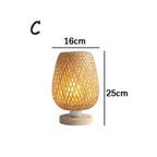 Eco-Friendly Vintage Bamboo Table Lamp