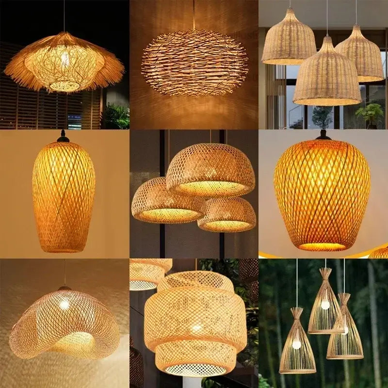 Eco-Friendly Rattan Pendant Lamp - Unique Design