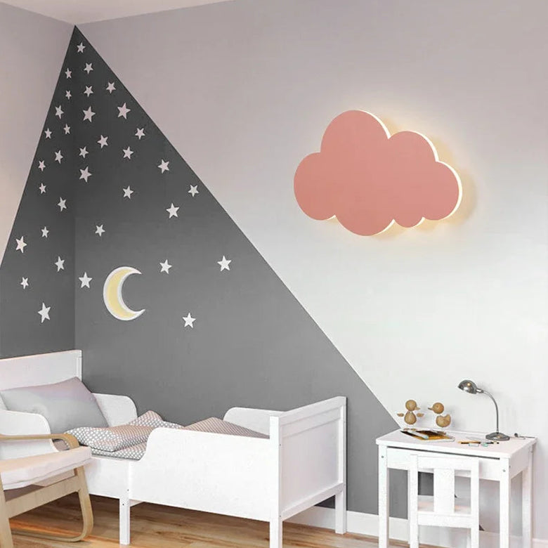 Cloud Wall Light with Pull Cord - Battery powered