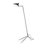 Nordic Designer Tripod Floor Lamp featuring a sleek black design and adjustable light shade.