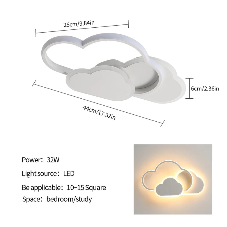 Cloud LED Ceiling Light with Remote Control