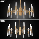 Modern Gold LED Chandelier – 20-Head G4 Luxury Ceiling Light for Living Room & Hotel Lobby
